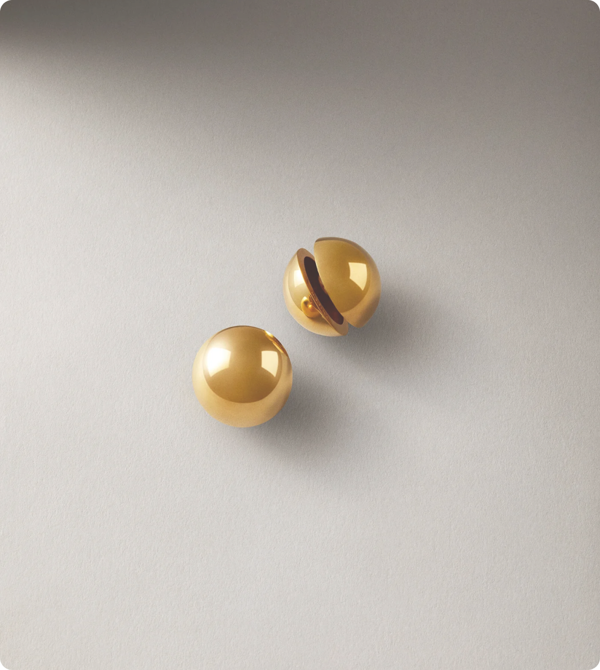 SPHERE EARRINGS GOLD