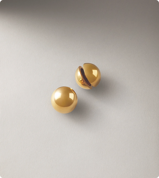 SPHERE EARRINGS GOLD