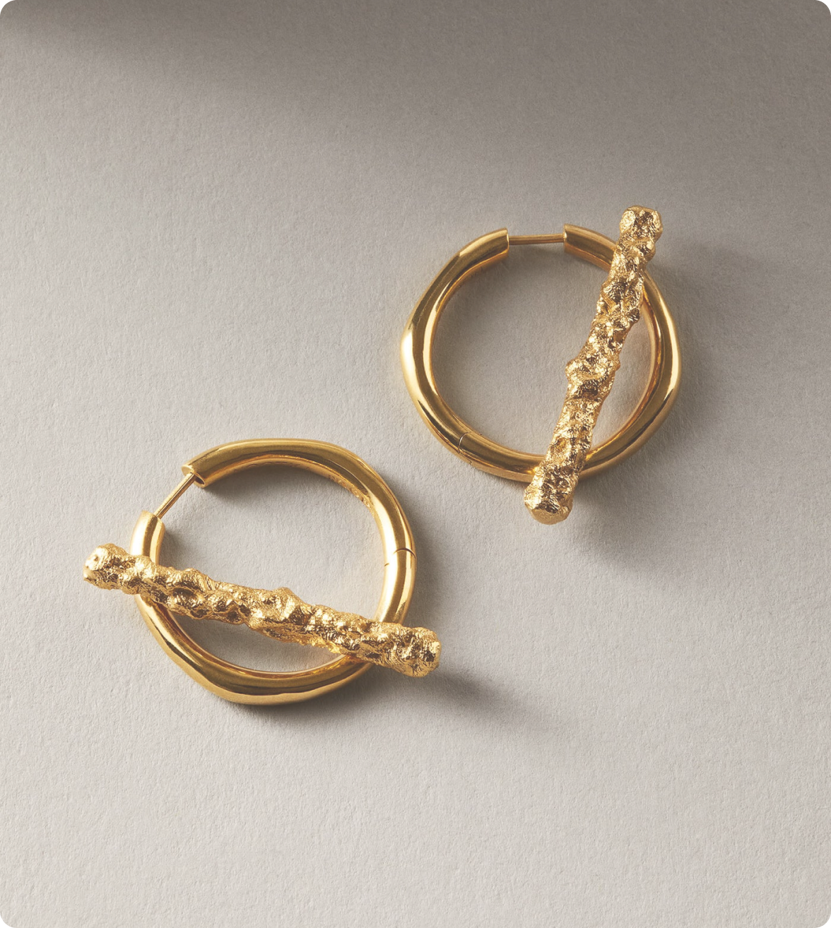 SPLIT EARRINGS GOLD